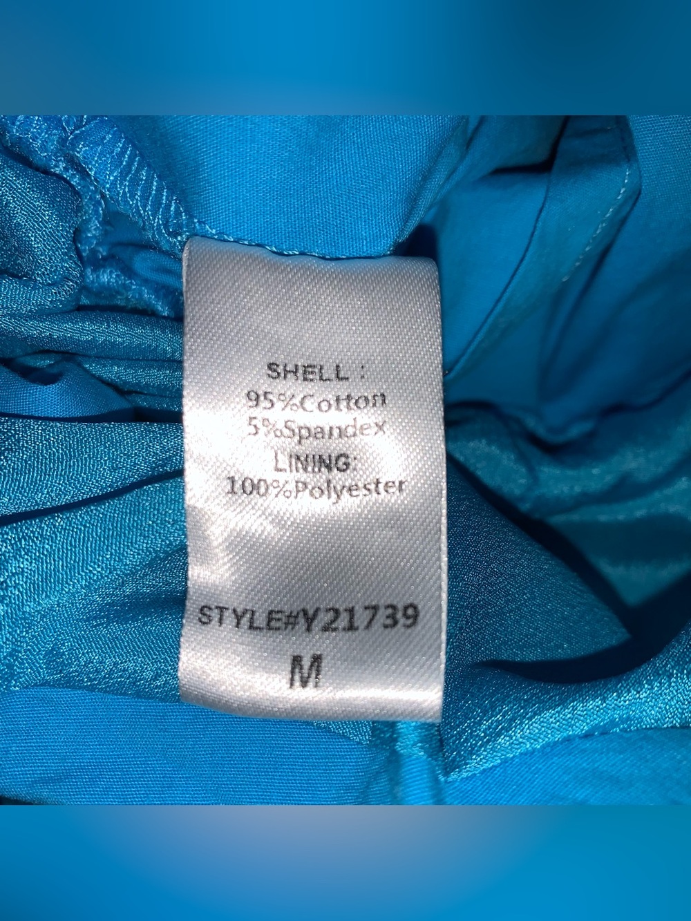 Do+Be One Shoulder Ruffle Romper In Ocean Blue Size Medium - Picture 6 of 7